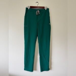 COPY - Figs Yola Skinny Hunter Green Cargo Pants with Elastic Waistband Small T…
